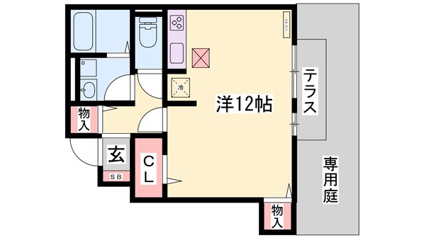 播磨高岡駅 徒歩19分 1階の物件間取画像